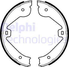 Delphi LS1995 - Комплект гальм, ручник, парковка autozip.com.ua