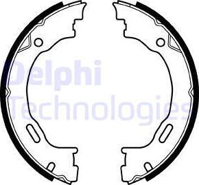 Delphi LS1922 - Комплект гальм, ручник, парковка autozip.com.ua