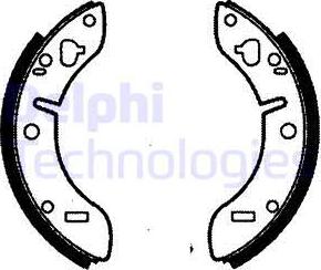 Delphi LS1022 - Комплект гальм, барабанний механізм autozip.com.ua