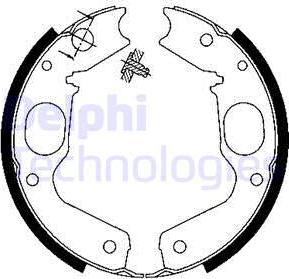 Delphi LS1898 - Комплект гальм, ручник, парковка autozip.com.ua