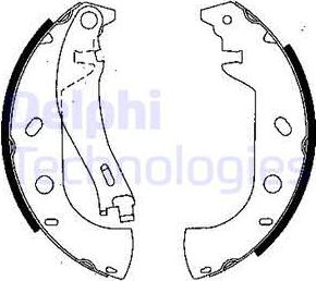 Delphi LS1847 - Комплект гальм, барабанний механізм autozip.com.ua