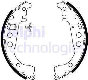 Delphi LS1854 - Комплект гальм, барабанний механізм autozip.com.ua