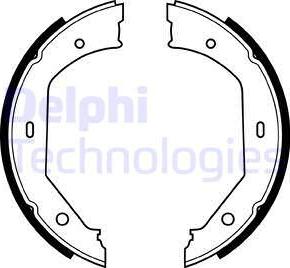 Delphi LS1857 - Комплект гальм, ручник, парковка autozip.com.ua
