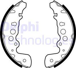 Delphi LS1882 - Комплект гальм, барабанний механізм autozip.com.ua