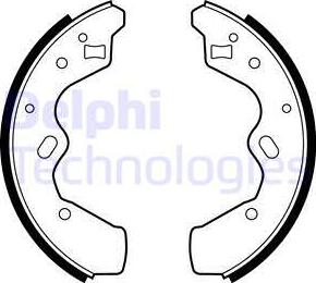 Delphi LS1878 - Комплект гальм, барабанний механізм autozip.com.ua