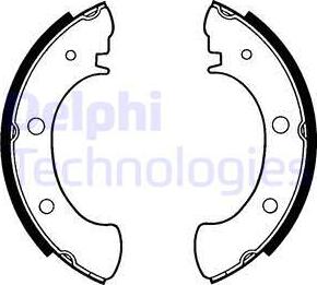 Delphi LS1251 - Комплект гальм, барабанний механізм autozip.com.ua