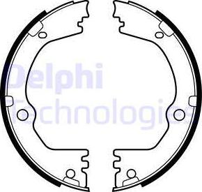 Delphi LS2090 - Комплект гальм, ручник, парковка autozip.com.ua