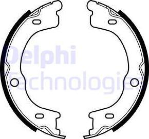 Delphi LS2048 - Комплект гальм, ручник, парковка autozip.com.ua