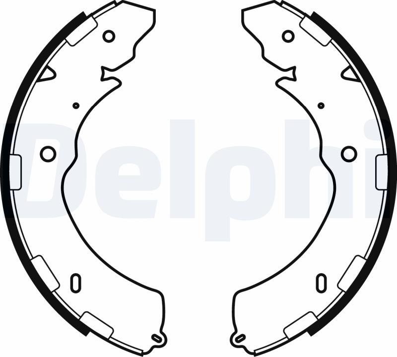 Delphi LS2064 - Комплект гальм, барабанний механізм autozip.com.ua