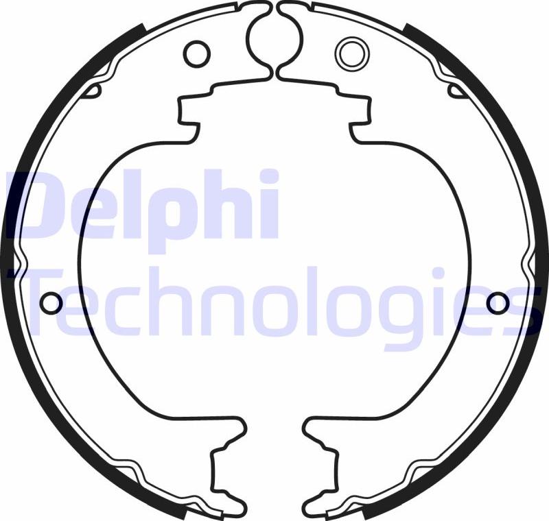 Delphi LS2082 - Комплект гальм, ручник, парковка autozip.com.ua