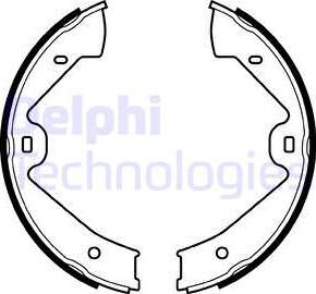 Delphi LS2070 - Комплект гальм, ручник, парковка autozip.com.ua
