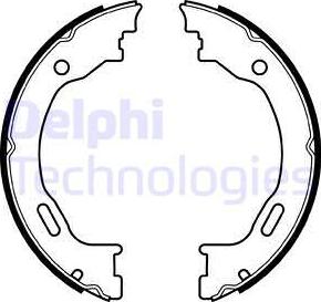 Delphi LS2077 - Комплект гальм, ручник, парковка autozip.com.ua