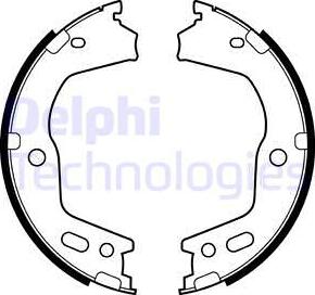 Delphi LS2154 - Комплект гальм, ручник, парковка autozip.com.ua