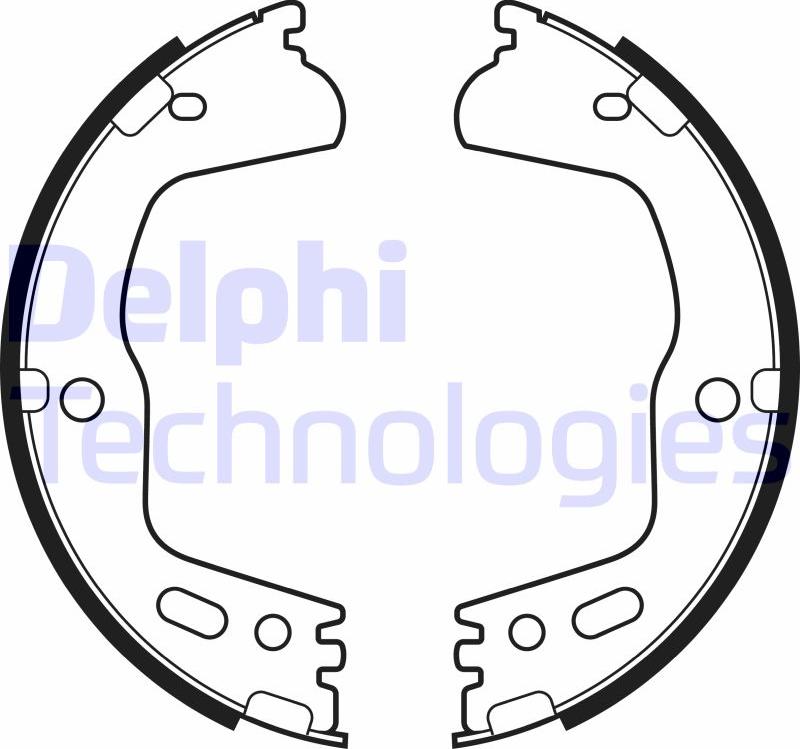 Delphi LS2155 - Комплект гальм, ручник, парковка autozip.com.ua