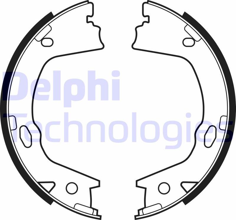 Delphi LS2153 - Комплект гальм, ручник, парковка autozip.com.ua