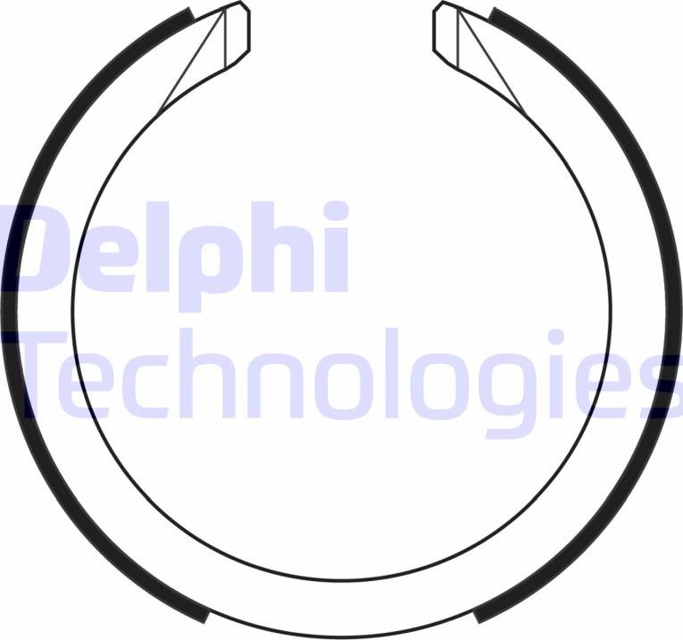 Delphi LS2169 - Комплект гальм, ручник, парковка autozip.com.ua