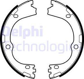 Delphi LS2166 - Комплект гальм, ручник, парковка autozip.com.ua