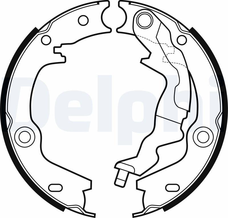 Delphi LS2161 - Комплект гальм, ручник, парковка autozip.com.ua