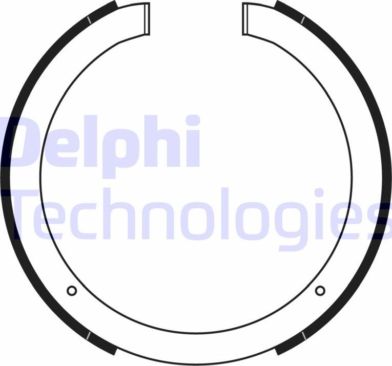 Delphi LS2168 - Комплект гальм, барабанний механізм autozip.com.ua
