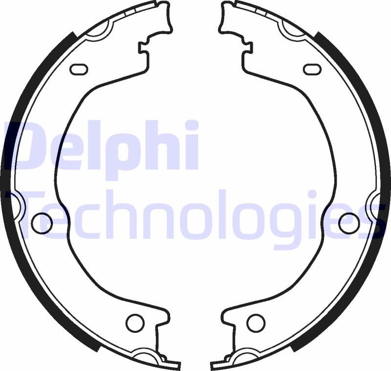 Delphi LS2118 - Комплект гальм, ручник, парковка autozip.com.ua