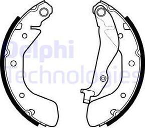 Delphi LS2134 - Комплект гальм, барабанний механізм autozip.com.ua