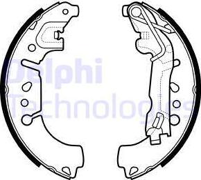 Delphi LS2135-C - Комплект гальм, барабанний механізм autozip.com.ua