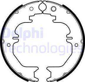 Delphi LS2132-C - Комплект гальм, барабанний механізм autozip.com.ua
