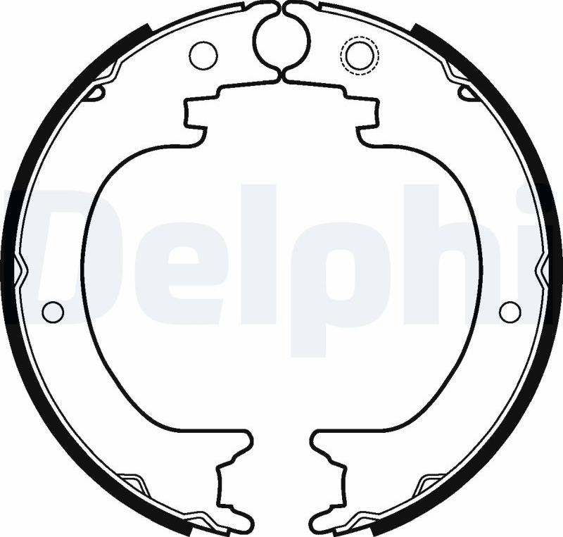 Delphi LS2121 - Комплект гальм, ручник, парковка autozip.com.ua
