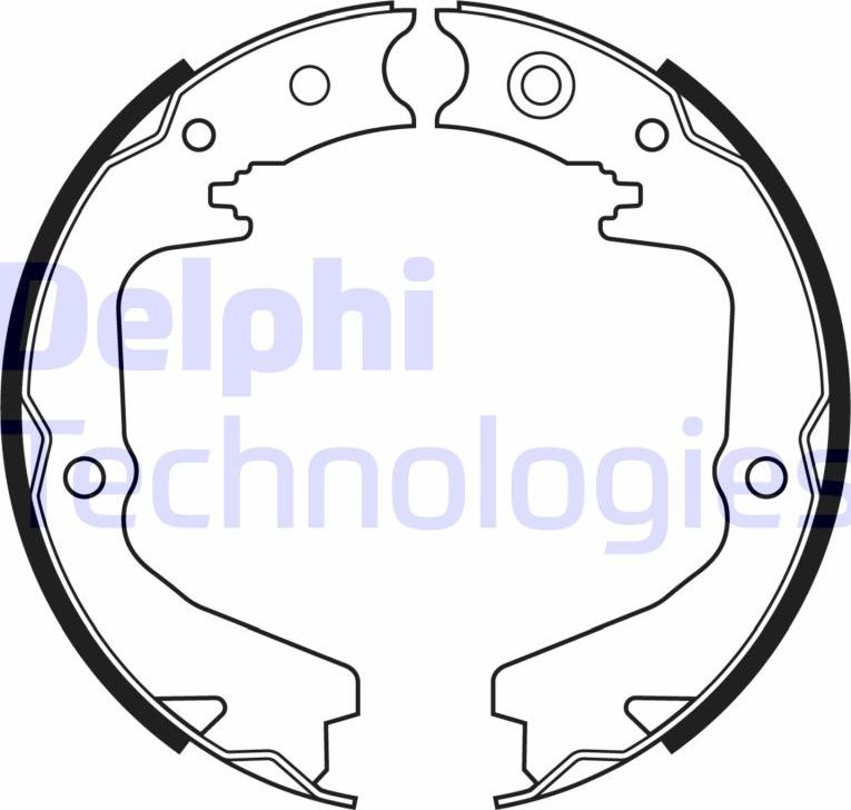 Delphi LS2170 - Комплект гальм, ручник, парковка autozip.com.ua