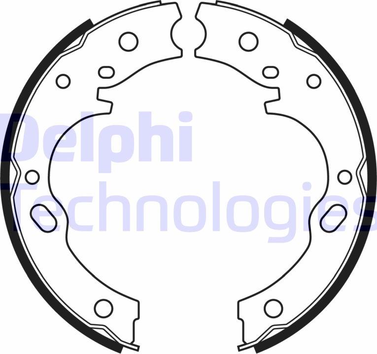 Delphi LS2171 - Комплект гальм, ручник, парковка autozip.com.ua