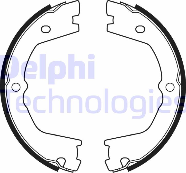 Delphi LS2178 - Комплект гальм, ручник, парковка autozip.com.ua