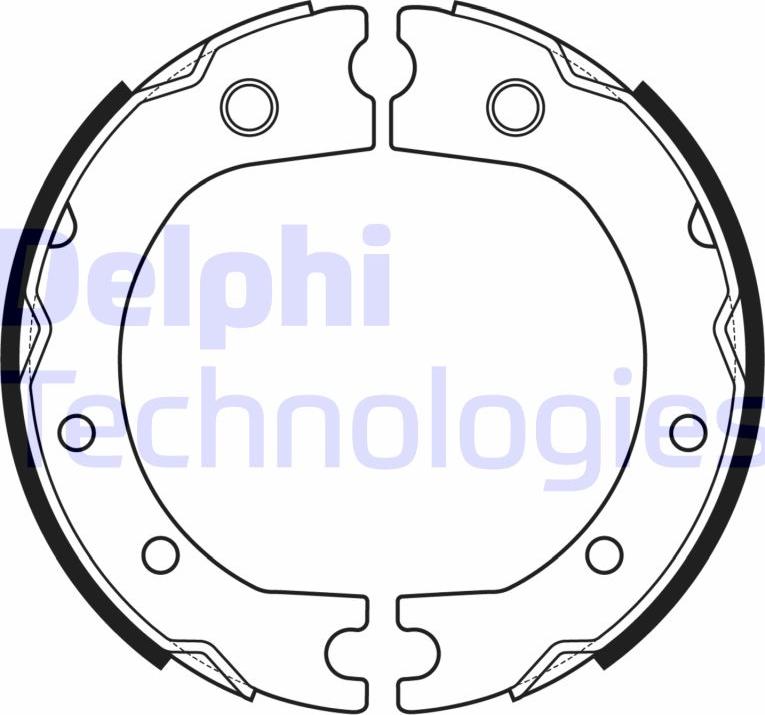 Delphi LS2172 - Комплект гальм, ручник, парковка autozip.com.ua