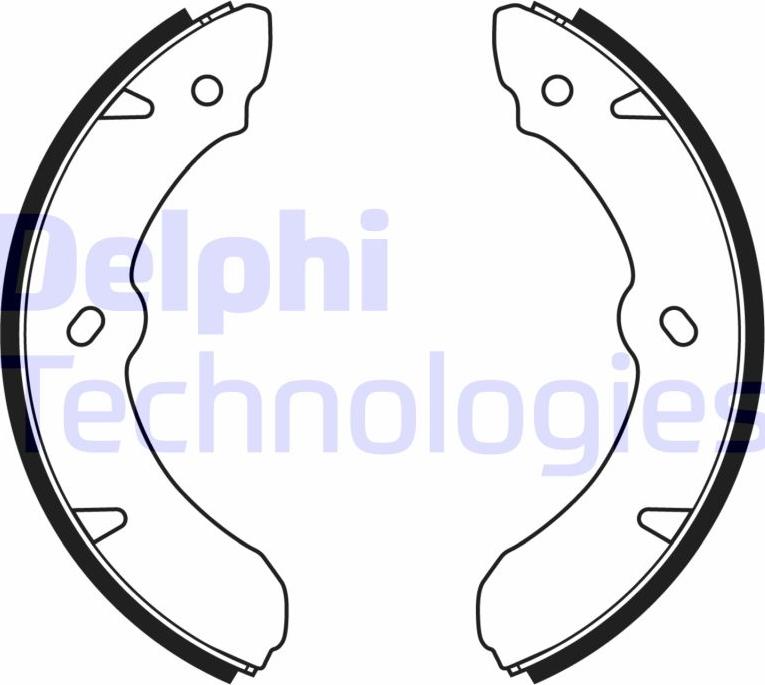 Delphi LS2177 - Комплект гальм, барабанний механізм autozip.com.ua