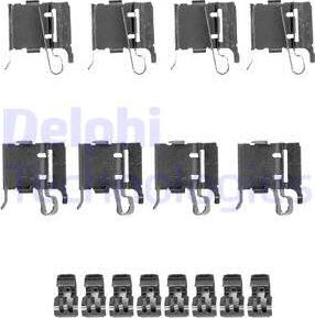 Delphi LX0491 - Комплектуючі, колодки дискового гальма autozip.com.ua
