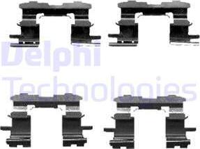Delphi LX0447 - Комплектуючі, колодки дискового гальма autozip.com.ua