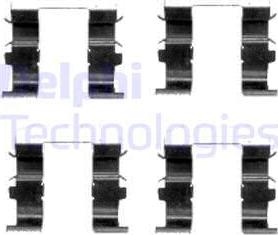 Delphi LX0418 - Комплектуючі, колодки дискового гальма autozip.com.ua