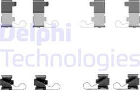 Delphi LX0434 - Комплектуючі, колодки дискового гальма autozip.com.ua