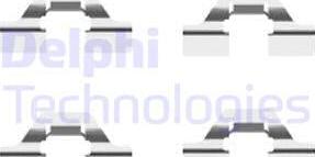 Delphi LX0430 - Комплектуючі, колодки дискового гальма autozip.com.ua