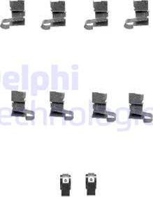 Delphi LX0432 - Комплектуючі, колодки дискового гальма autozip.com.ua