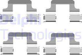 Delphi LX0437 - Комплектуючі, колодки дискового гальма autozip.com.ua