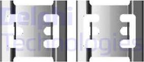 Delphi LX0428 - Комплектуючі, колодки дискового гальма autozip.com.ua