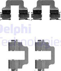 Delphi LX0473 - Комплектуючі, колодки дискового гальма autozip.com.ua