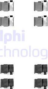 Delphi LX0540 - Комплектуючі, колодки дискового гальма autozip.com.ua
