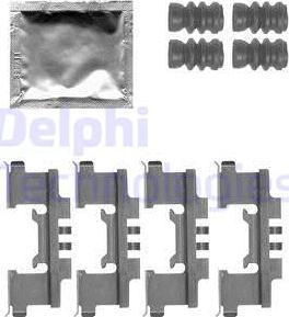 Delphi LX0547 - Комплектуючі, колодки дискового гальма autozip.com.ua