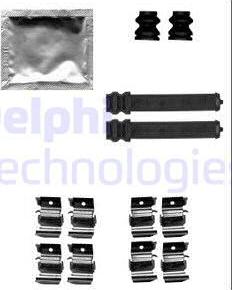 Delphi LX0559 - Комплектуючі, колодки дискового гальма autozip.com.ua