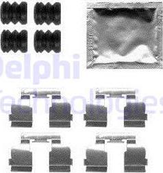 Delphi LX0554 - Комплектуючі, колодки дискового гальма autozip.com.ua