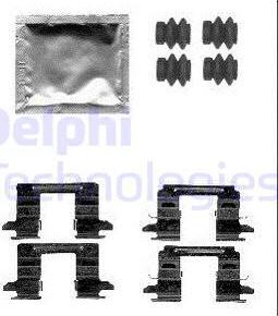 Delphi LX0556 - Комплектуючі, колодки дискового гальма autozip.com.ua