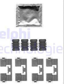Delphi LX0558 - Комплектуючі, колодки дискового гальма autozip.com.ua