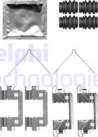 Delphi LX0568 - Комплектуючі, колодки дискового гальма autozip.com.ua