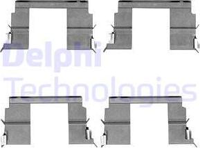 Delphi LX0516 - Комплектуючі, колодки дискового гальма autozip.com.ua